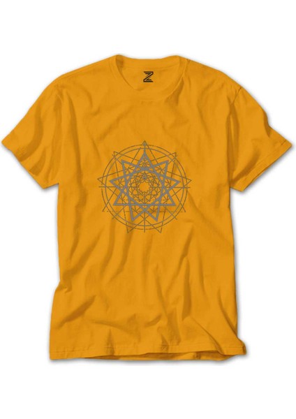 Slipknot Pentagram Symboll Sarı Tişört Liyada