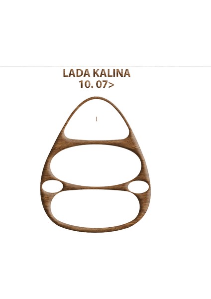 Lada Kalina Konsol-Torpido Kaplama 2007 11 Parça Açık Meşe