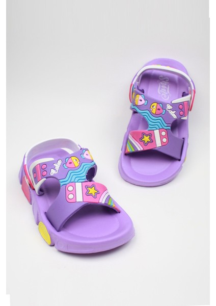 Günlük Unisex Çocuk Sandalet Esnek Kaymaz Taban Yazlık Ev Okul Kreş Ayakkabı PS940-PS955