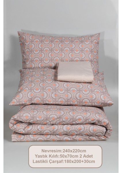 Castor Nevresim Takımı King Size (240X220 Cm) Bej