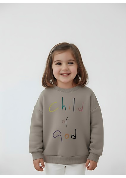 Kız Çocuk Baskılı Sweatshirt
