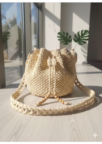 El Yapımı Yuvarlak Hasır Model Kadın Omuz Çantası fiyatları