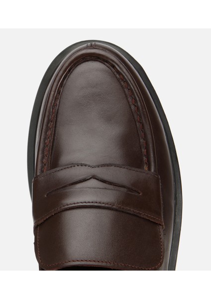 02AYH311850A480 ERKEK Deri Kahverengi Yüksek Tabanlı Klasik Loafer indirimleri