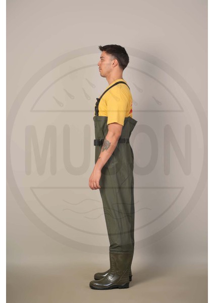 Su Geçirmez Tulum – Çizme Entegreli, Diz Koruma, Gizli Cep & Su Girişini Önleyen Bel Kemeri