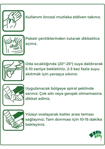 Cast Sentetik Alçı 5cmx3,6mt 2 Inç fiyatları