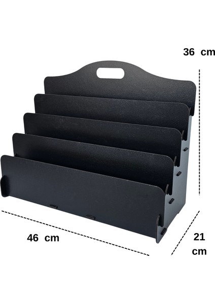 Carry Montessori 4 Raflı Ahşap Mini Kitaplık -Çocuk Odası Kitaplık - Masaüstü Mini Kitaplık