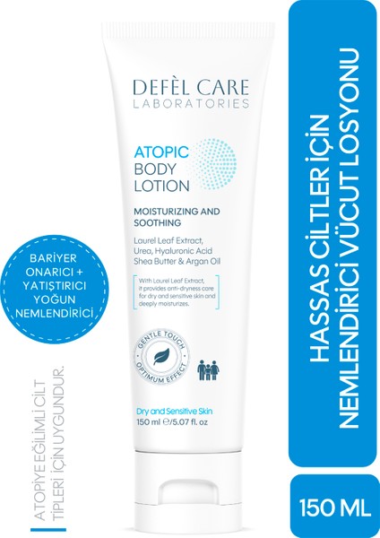 Atopik Ciltler Için Vücut Losyonu Nemlendirici Krem (150 Ml)