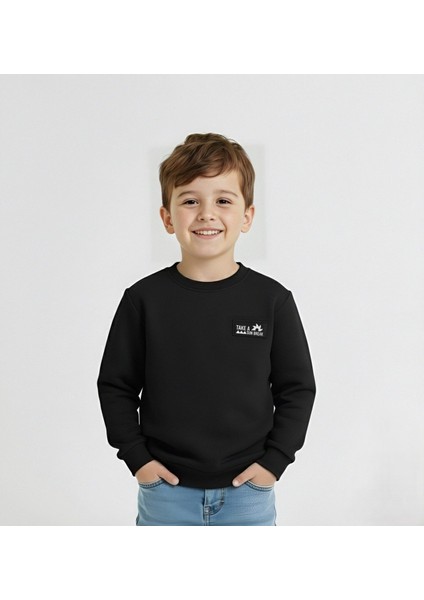 Erkek Çocuk Baskılı Sweatshirt