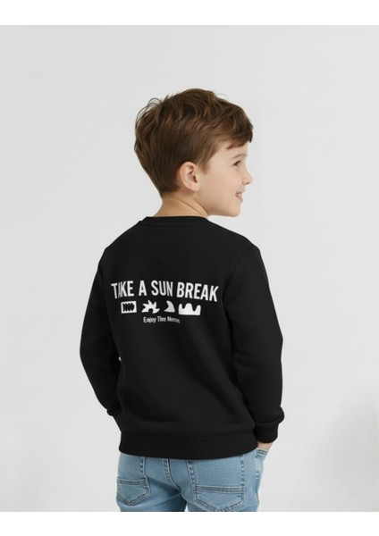 Erkek Çocuk Baskılı Sweatshirt