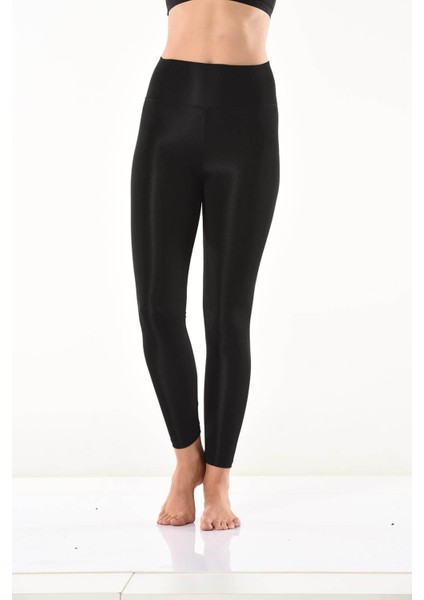 Derya Kurşun Yüksek Bel Parlak Disco Tayt 0595 fırsatları