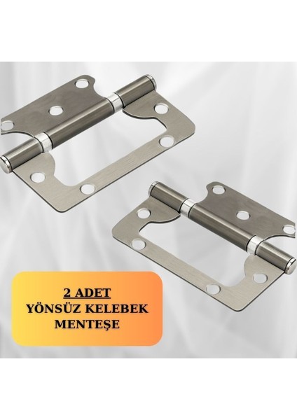 Cerniera Saten 2 ADET İç-Dış Mekan Uyumlu Paslanmaz Kapı Menteşesi 100x71x38 mm indirimleri