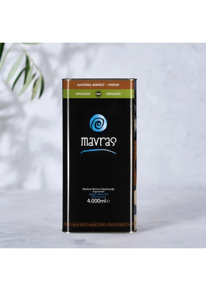 Organik Natürel Birinci Zeytinyağı - Olgun Hasat 4 Litre