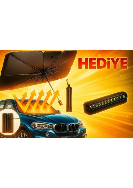 Katlanabilir Araba Ön Cam Güneşliği Şemsiye