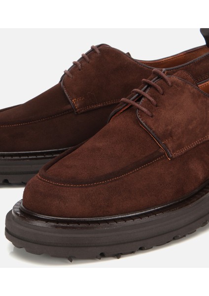 02AYH313920A480 ERKEK Süet Deri Kahverengi Kalın Tabanlı Günlük Ayakkabı modelleri