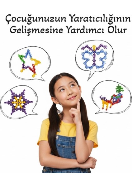 Master Molecules Eğitici Yaratıcı Molekül Stem Eğitimi Uyumlu 5 Renk 120 Parça Eğitici Oyuncak