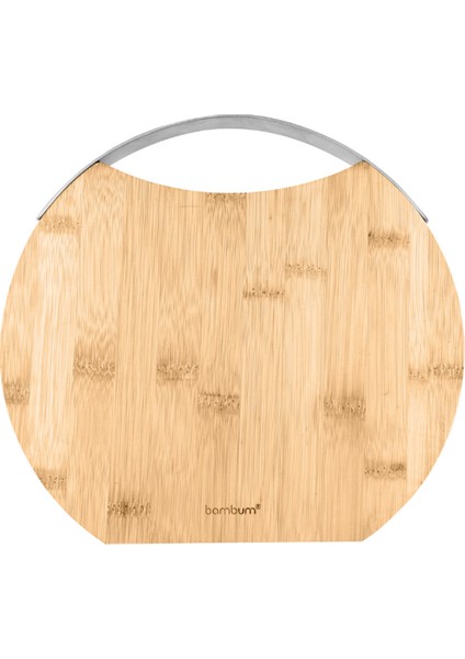 Zoe - Çelik Kulplu Kesme Tahtası Yuvarlak Küçük fırsatları