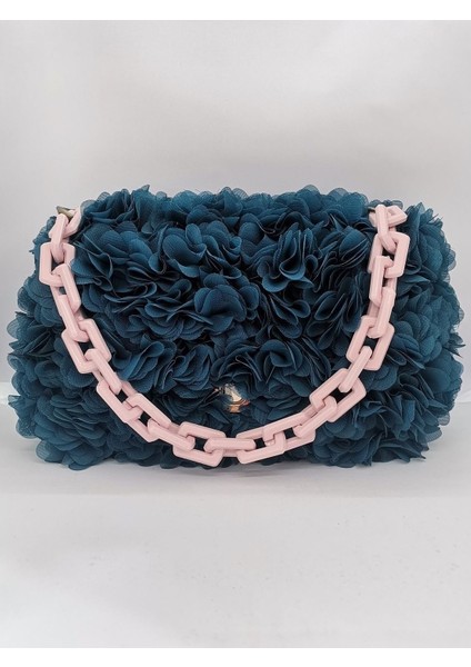 Kanvas Çanta El Yapımı Kurdele İp Astarlı Kadın El Çantası