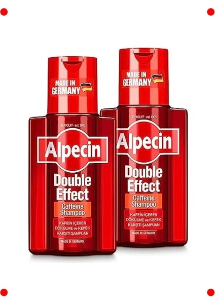 Çift Etkili Kafein Şampuanı (2x 200ML)