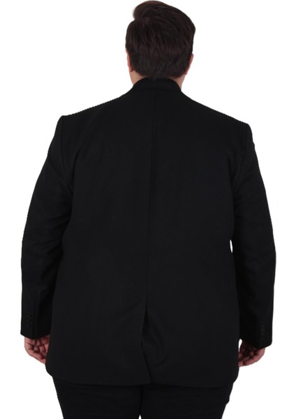 Mocgrande Erkek Büyük Beden Kaşmir Kaban 103008 Sıyah indirimleri