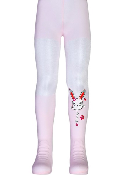 Bunny Desenli Çocuk Külotlu Çorap