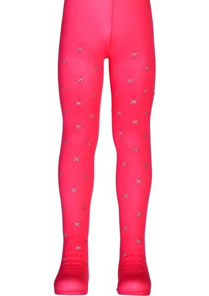 Fiyonk Desenli Sim Baskı Mikro 50 Çocuk Külotlu Çorap