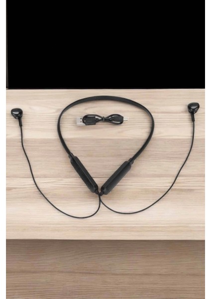 Kablolu Boyun Askılı Dijital Göstergeli Bluetooth Kulaklığı 60 Saat indirimleri
