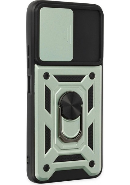 Xiaomi Poco X3 Gt Kılıf Pars Lens Yüzüklü Silikon - Yeşil (K95) fiyatları