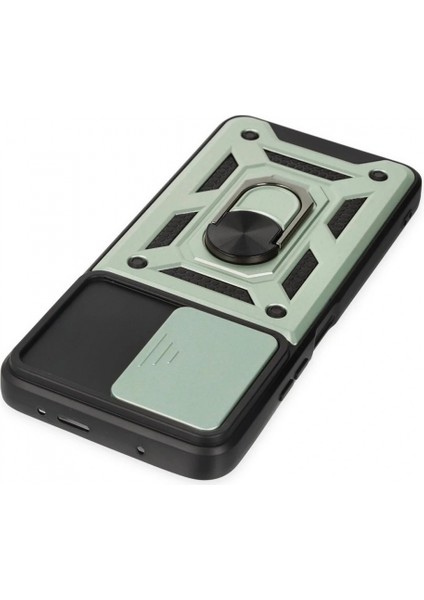 Xiaomi Poco X3 Gt Kılıf Pars Lens Yüzüklü Silikon - Yeşil (K95) fırsatları