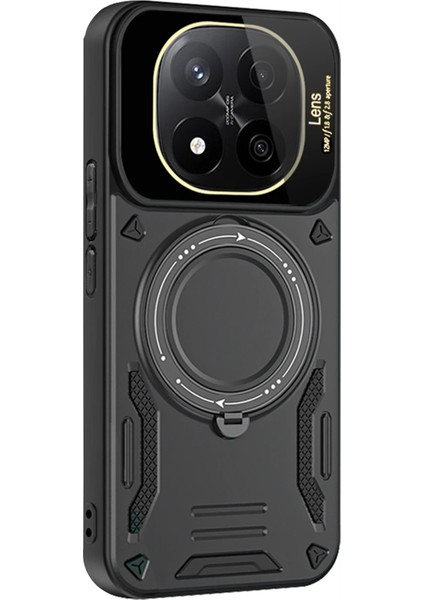 Xiaomi Mi 14T&14T Pro Için Kılıf Kamera Lens Koruyuculu Magsafe Destekli 360 Dönen Halka Stand Kapak modelleri