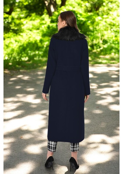 Kışlık Kürk Detaylı Kaşe Kaşmir Kaban indirimleri