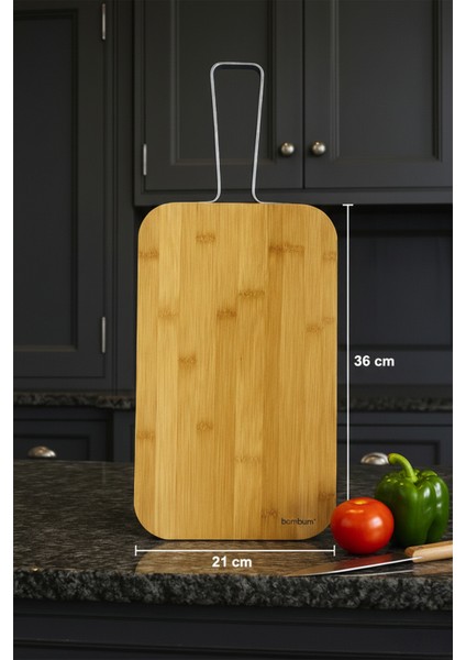 Zoe - Çelik Saplı Kesme Tahtası Büyük fiyatları