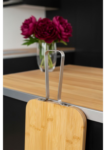 Zoe - Çelik Saplı Kesme Tahtası Büyük fırsatları