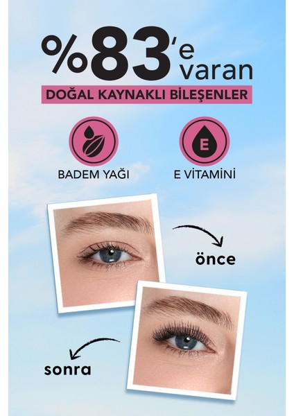 Longer Than Ever Uzun Görünüm Veren Maskara (001) 8682536067119 indirimleri