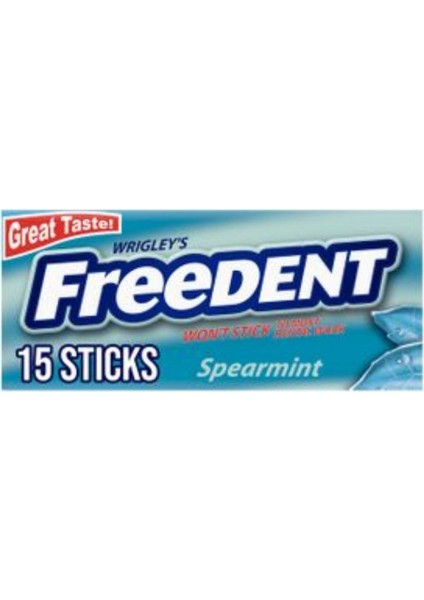 Wrigley’s Freedent Spearmint 15 Sticks – Naneli Şekersiz Sakız
