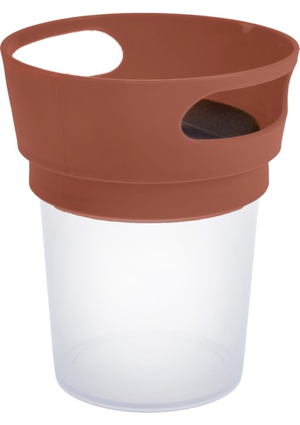 Dökülmeyi Önleyen Bebek Alıştırma & Atıştırma Mama Kabı - Kiremit