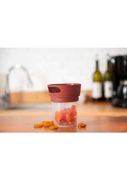 Dökülmeyi Önleyen Bebek Alıştırma & Atıştırma Mama Kabı - Kiremit