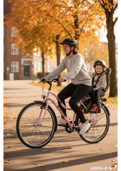 Bella-24 Kadın Şehir Bisikleti 42CM V 26 Jant 3 Vites Pudra Pembe Siyah modelleri