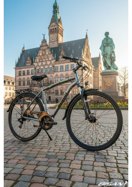 Comfortline Şehir Bisikleti 48 cm V Fren 26 Jant 21 Vites Metalik Gri Yeşil modelleri