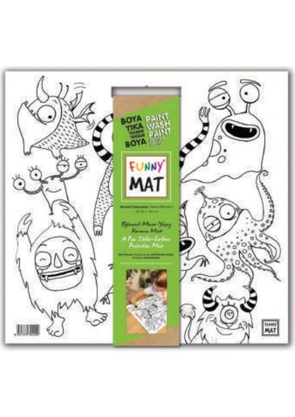Funny Mat - Sevimli Canavarlar 40X40CM