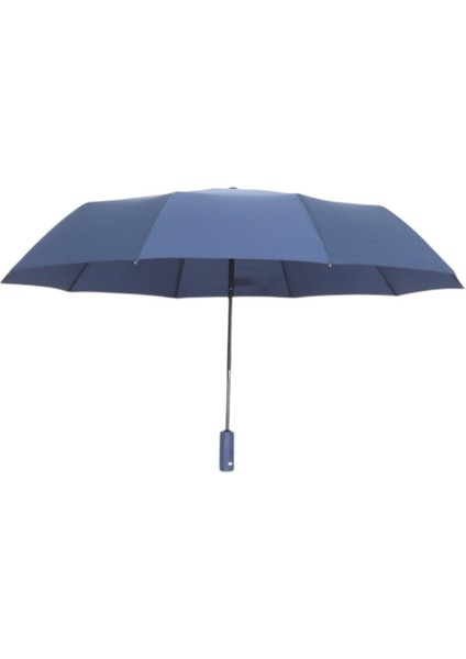 LED Işıklı Otomatik Katlanabilir Şemsiye – Mavi, Rüzgara Dayanıklı, Su Geçirmez fiyatları
