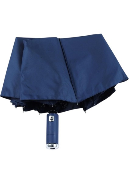 LED Işıklı Otomatik Katlanabilir Şemsiye – Mavi, Rüzgara Dayanıklı, Su Geçirmez modelleri