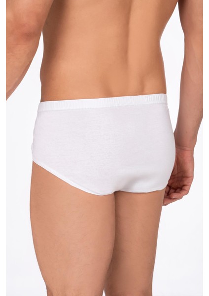 Pamuklu Penye Süprem Esnek Rahat Slip Külot | Beyaz K0037 modelleri