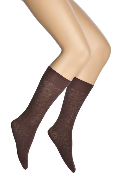 Hayal Desenli Mikro Dizaltı Kadın Çorap modelleri