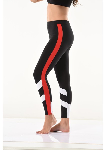 Derya Kurşun Şeritli Kadın Tayt 0588 modelleri