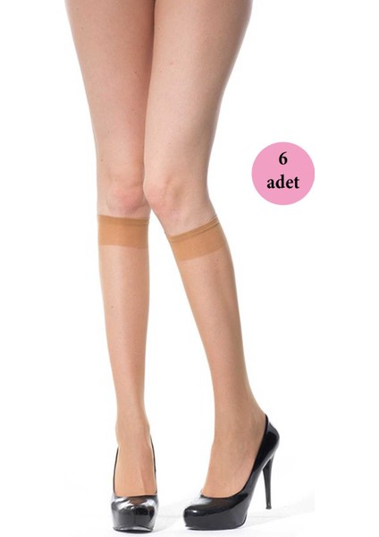 6 Adet Ince Dizaltı Çorap 20 Denye 57 Ten fırsatları