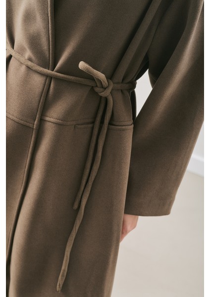 Soft Kaşe Atkılı Kaban Haki fırsatları