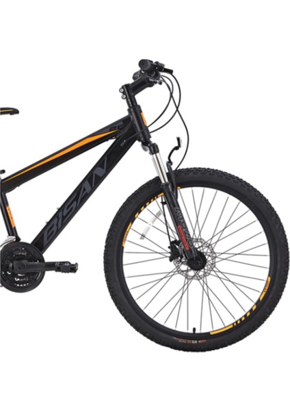 Cooper Dağ Bisikleti 35 cm Md 26 Jant 21 Vites Mat Siyah Turuncu fırsatları