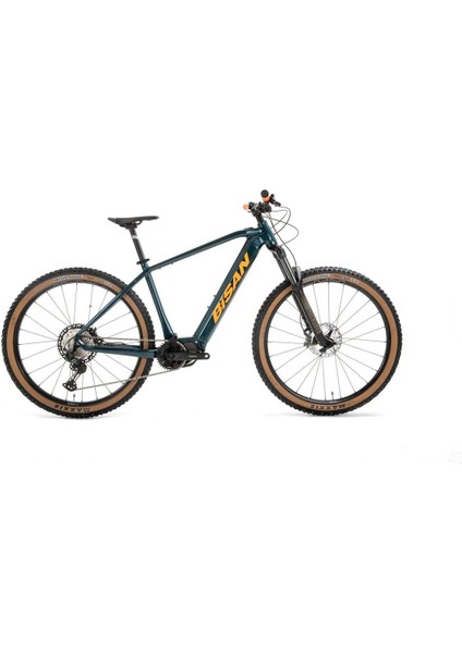 Envious - Xc Mountaın - Deore Elektrikli Bisiklet 45 cm Disk Fren 27,5 Jant 12 Vites Petrol Yeşili Turuncu modelleri