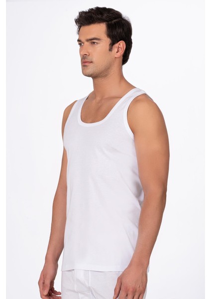 Erkek Pamuklu Süprem Atlet | Beyaz K0050 modelleri