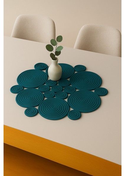 Mercury Hasır Jüt Yuvarlak Runner 65X65 fiyatları